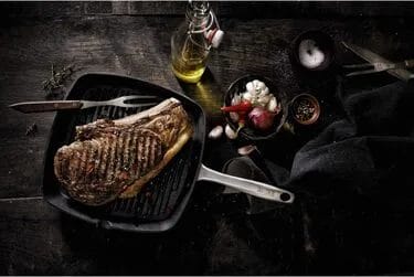 Skottsberg Gietijzeren Grillpan met vlees