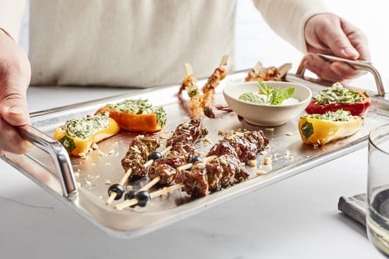 Demeyere teppanyaki wordt geserveerd