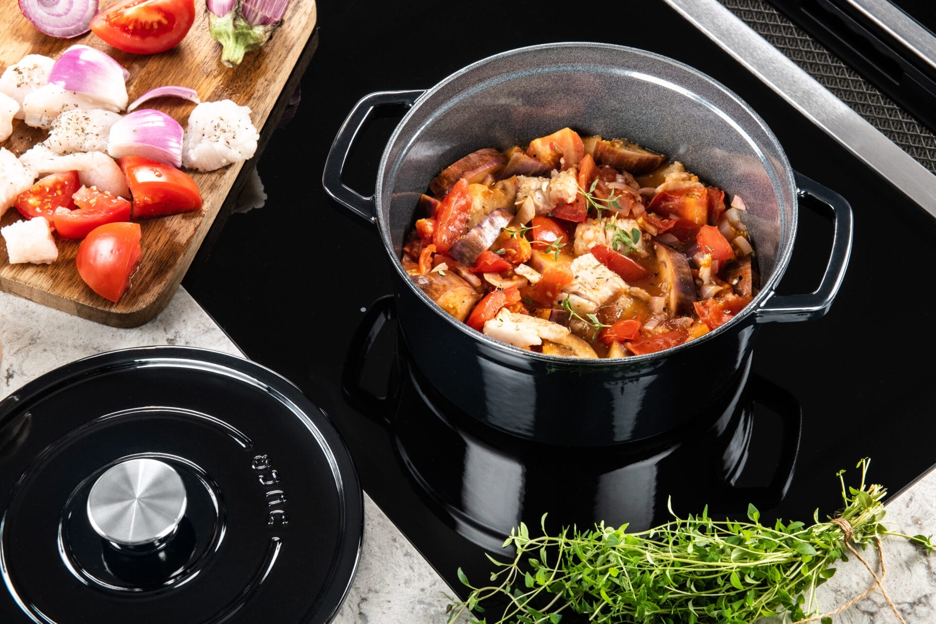 DUCQ gietijzeren braadpan